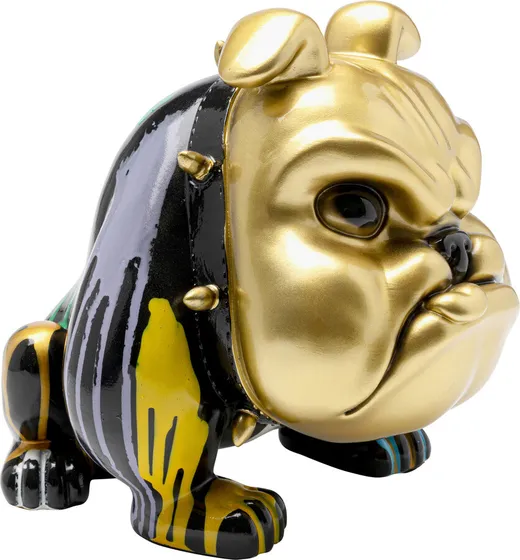 Skarbonka MAD DOG 26 cm - złoty/wielokolorowy