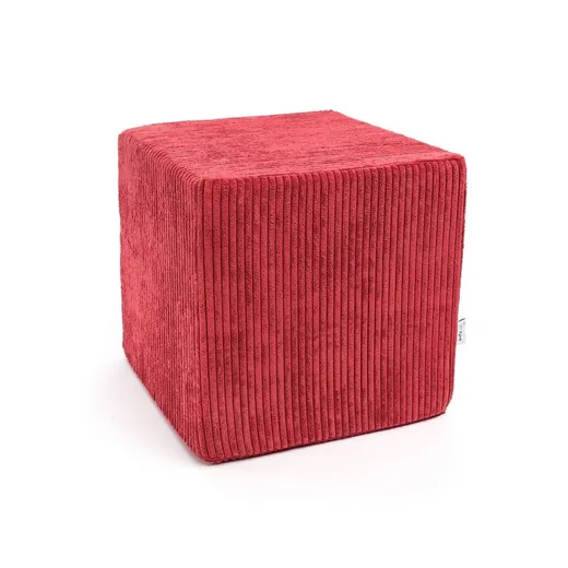 Pufa KOSTKA Sztruks SZ94 - czerwony