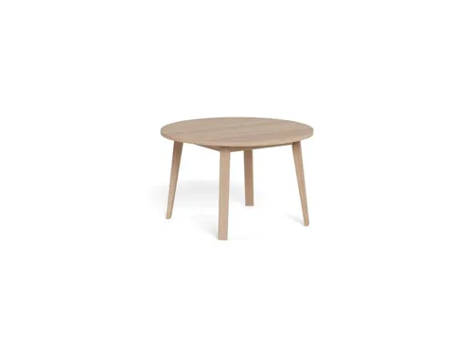 Stół okrągły rozkładany A-LINE 120/220x120 - dąb bielony