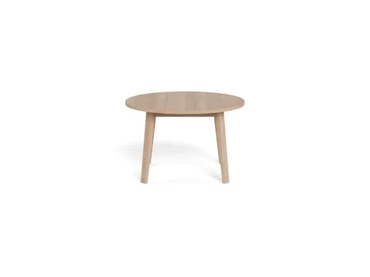 Stół okrągły rozkładany A-LINE 120/220x120 - dąb bielony