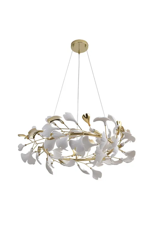 Lampa wisząca LEAF MD2858-6AS-G - złoty