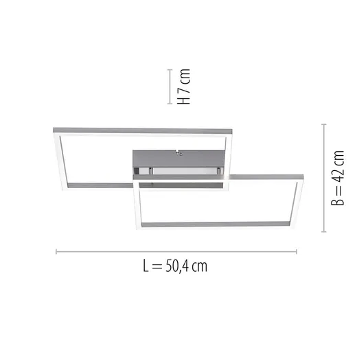 Lampa sufitowa IVEN 14018-55 - stalowy