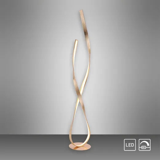 Lampa podłogowa LINDA - złoty