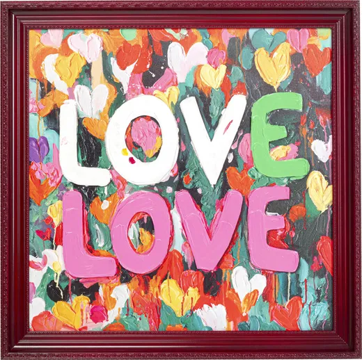 Obraz w ramie LOVE LOVE 80x80