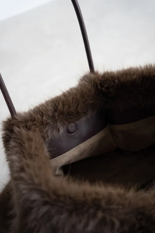 Torba typu shopper MIKA - brązowy