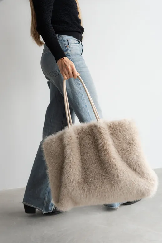 Torba typu shopper MIKA - kremowy