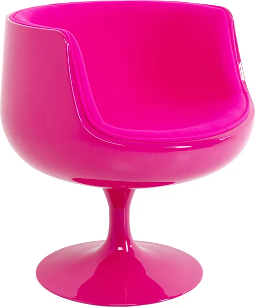 Fotel obrotowy CLUB PINK - różowy
