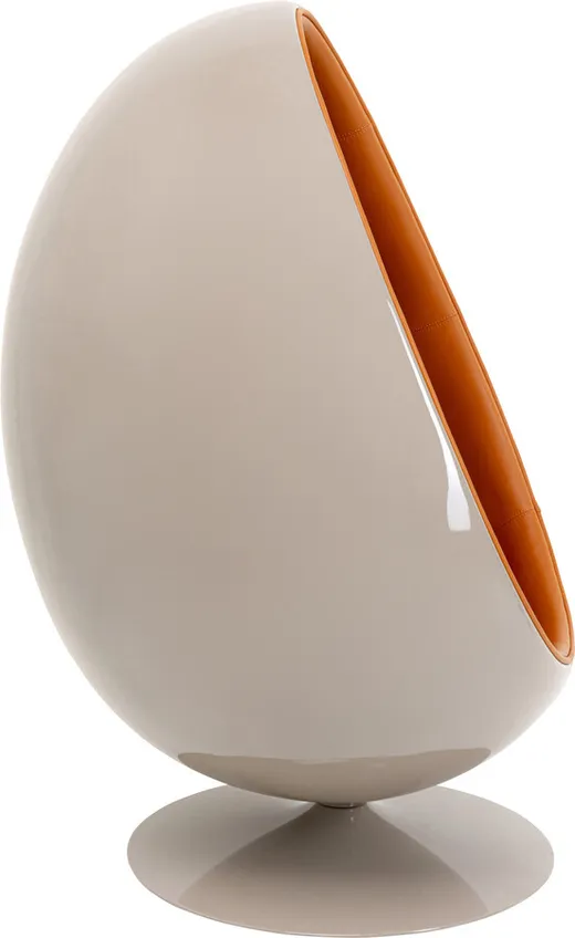 Fotel obrotowy EYE BALL ORANGE - pomarańczowy/szary