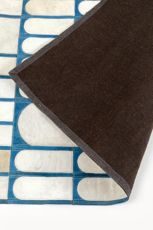 Dywan TILE 170x240 - beżowy/niebieski