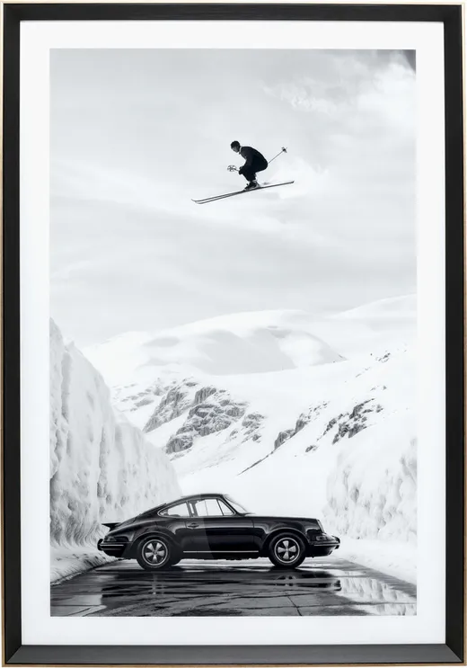 Obraz w ramie SKI STUNT 86x126