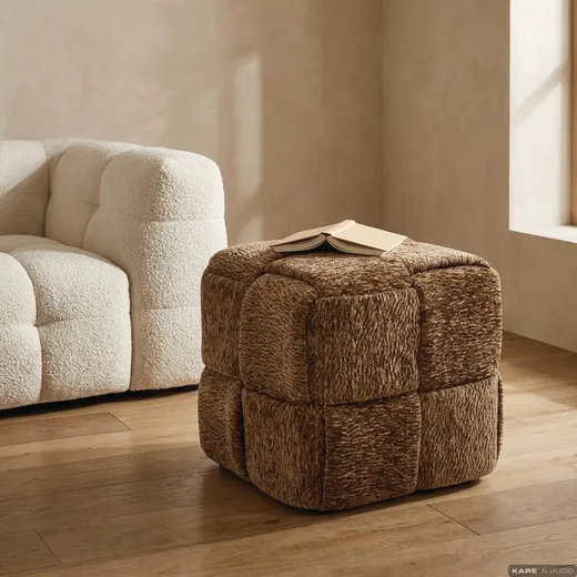 Pufa VESUV 38x38 - brązowy