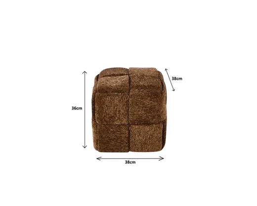Pufa VESUV 38x38 - brązowy