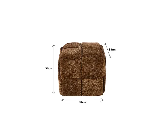 Pufa VESUV 38x38 - brązowy