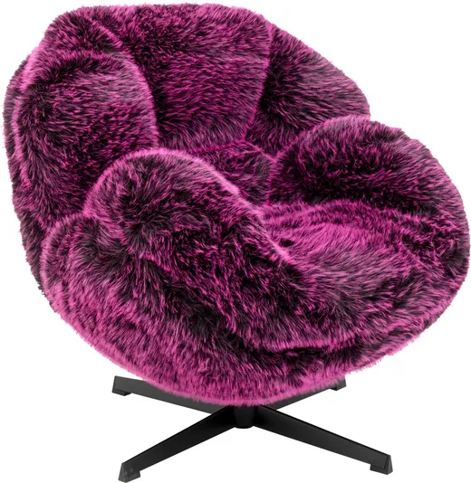 Fotel obrotowy CUTIE PURPLE - fioletowy