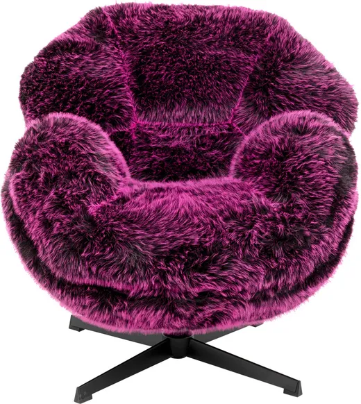 Fotel obrotowy CUTIE PURPLE - fioletowy