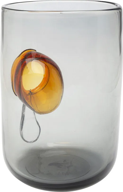 Wazon DRIP 23 cm - szary/brązowy