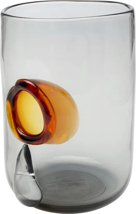 Wazon DRIP 23 cm - szary/brązowy