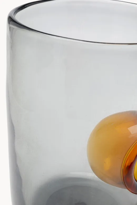Wazon DRIP 23 cm - szary/brązowy