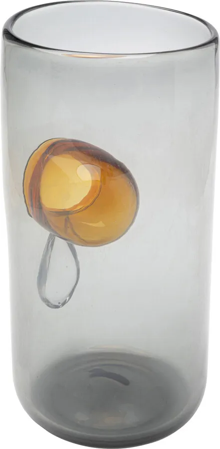 Wazon DRIP 33 cm - szary/brązowy