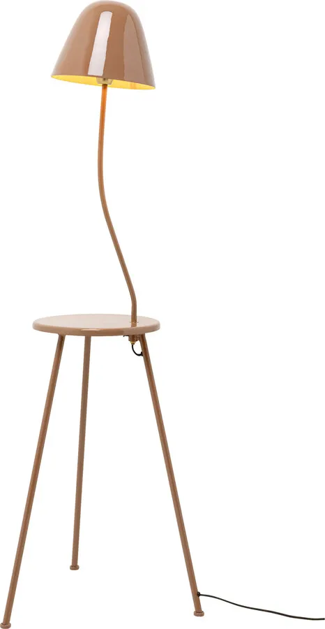 Lampa podłogowa TABLE - brązowy
