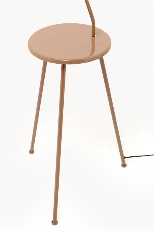 Lampa podłogowa TABLE - brązowy