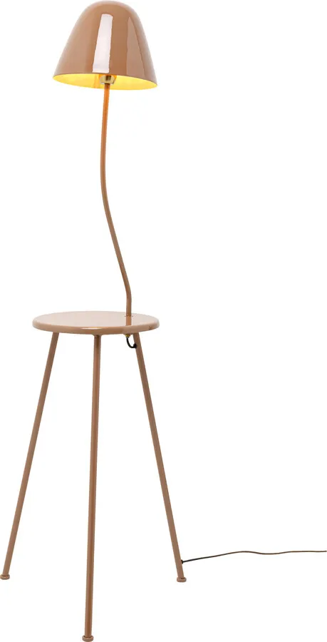 Lampa podłogowa TABLE - brązowy