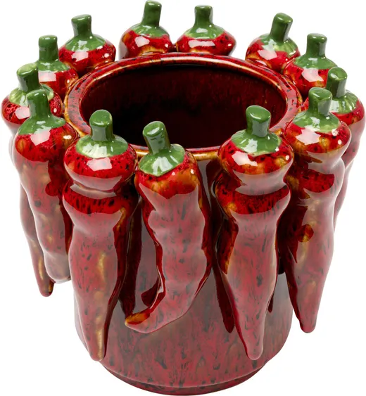 Wazon CHILI 18 cm - czerwony