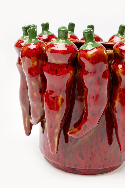 Wazon CHILI 18 cm - czerwony