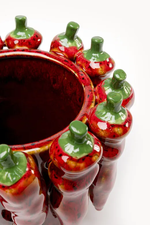 Wazon CHILI 18 cm - czerwony