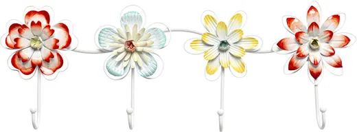 Wieszak ścienny BLOOMS - wielokolorowy
