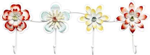 Wieszak ścienny BLOOMS - wielokolorowy