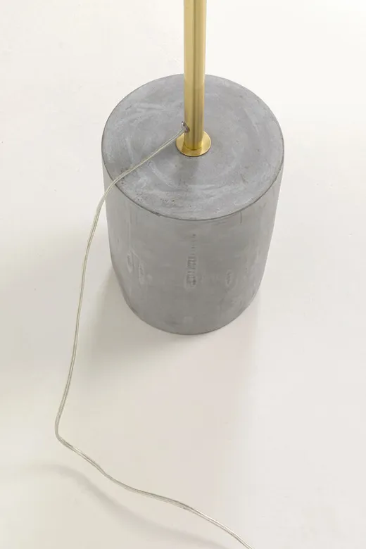 Lampa podłogowa MITO - złoty/szary