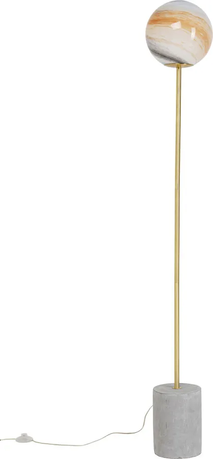 Lampa podłogowa MITO - złoty/szary