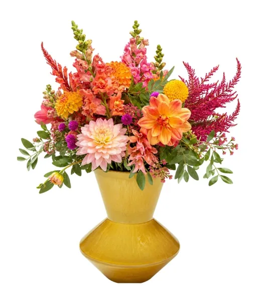Wazon FLASHY AMBER 20 cm - żółty