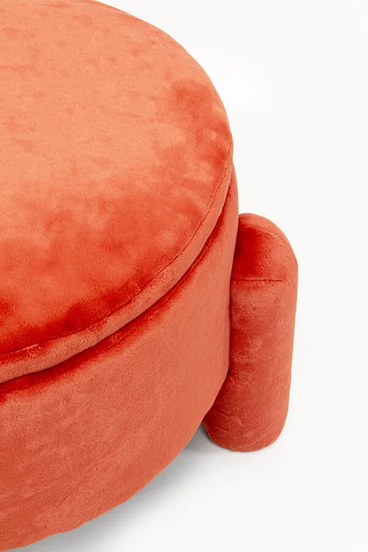 Pufa ze schowkiem STORAGE ORANGE - pomarańczowy