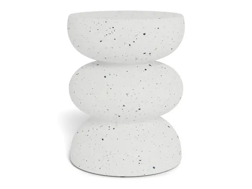 Stolik boczny okrągły INCA 36 cm - biały