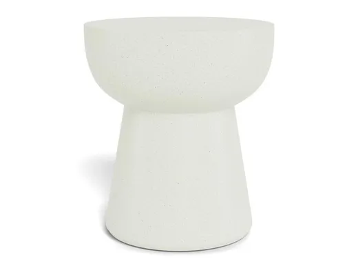 Stolik boczny okrągły CABRA 40 cm - beżowy