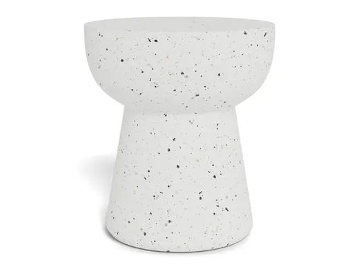 Stolik boczny okrągły CABRA 40 cm - biały