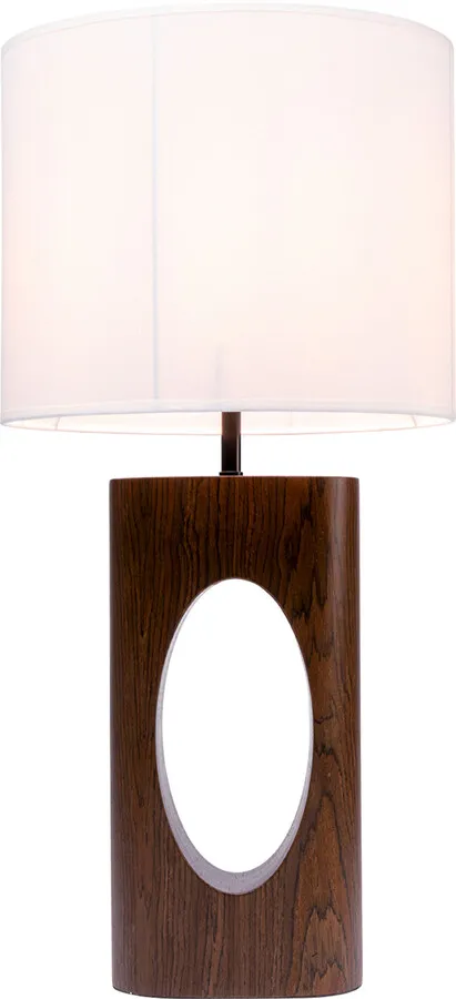 Lampa stołowa SURI - biały/brązowy