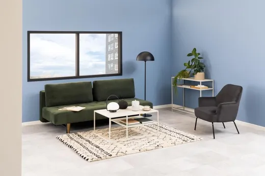 Sofa rozkładana BLAIN - ciemny zielony