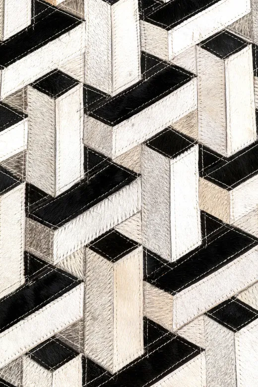 Dywan MAZE 200x300 - biało-czarny