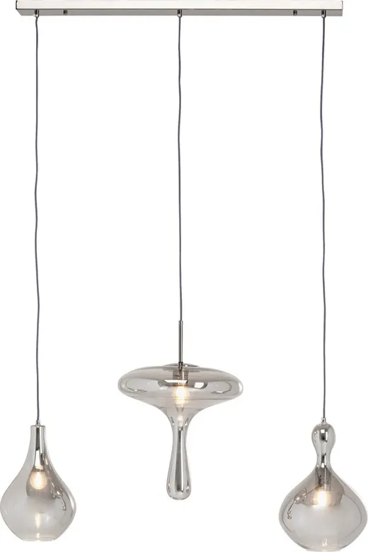 Lampa wisząca GOCCIA 100 cm - szary/srebrny