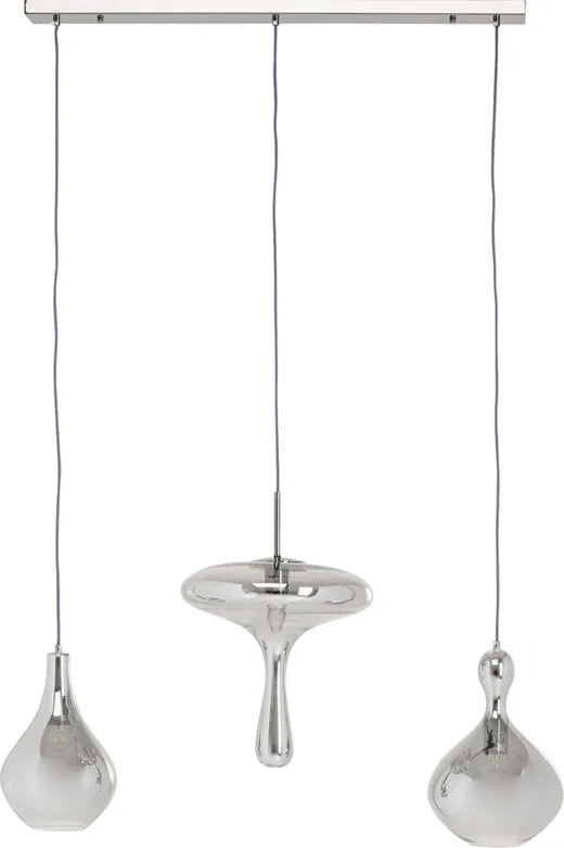 Lampa wisząca GOCCIA 100 cm - szary/srebrny