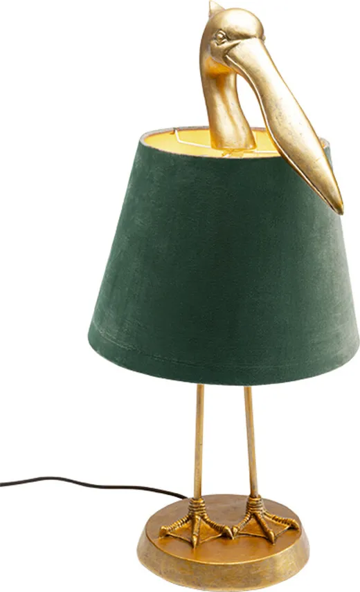 Lampa stołowa PELICAN - brązowy/złoty