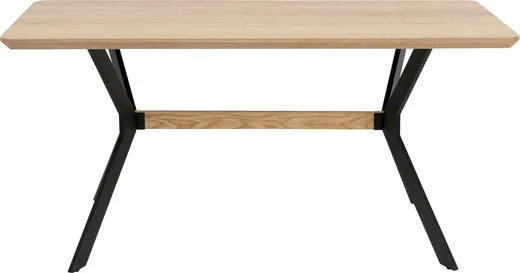 Stół MIDTOWN OAK 160x80 - naturalny/czarny