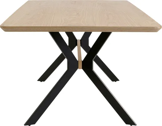 Stół MIDTOWN OAK 220x100 - naturalny/czarny