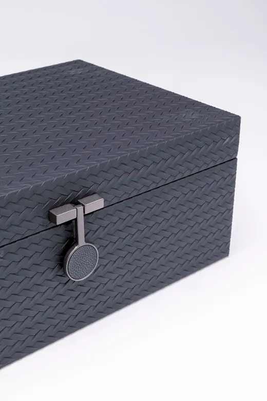 Zestaw dwóch pojemników BOX KEY - szary