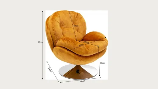 Fotel obrotowy COSY - winnoczerwony