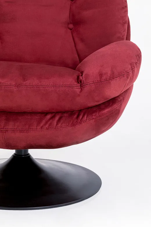 Fotel obrotowy COSY - winnoczerwony