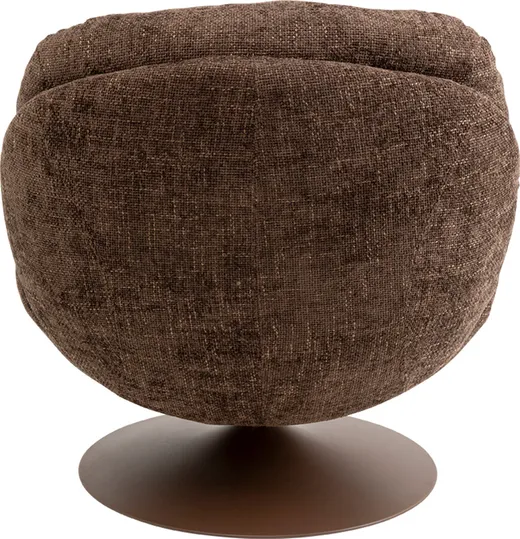 Fotel obrotowy COSY - brązowy